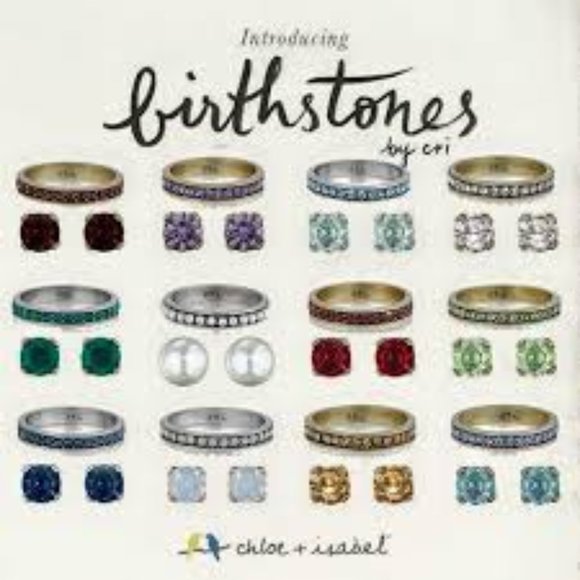 Chloe + Isabel Crystal Stacking Rings - Picture 4 of 5